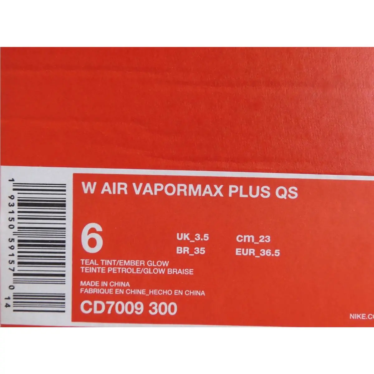 Nike shoes - Nike Air Vapormax Plus - Air Vapormax Plus - CD7009-300 - Orange (UPC: 0193150591570) 3