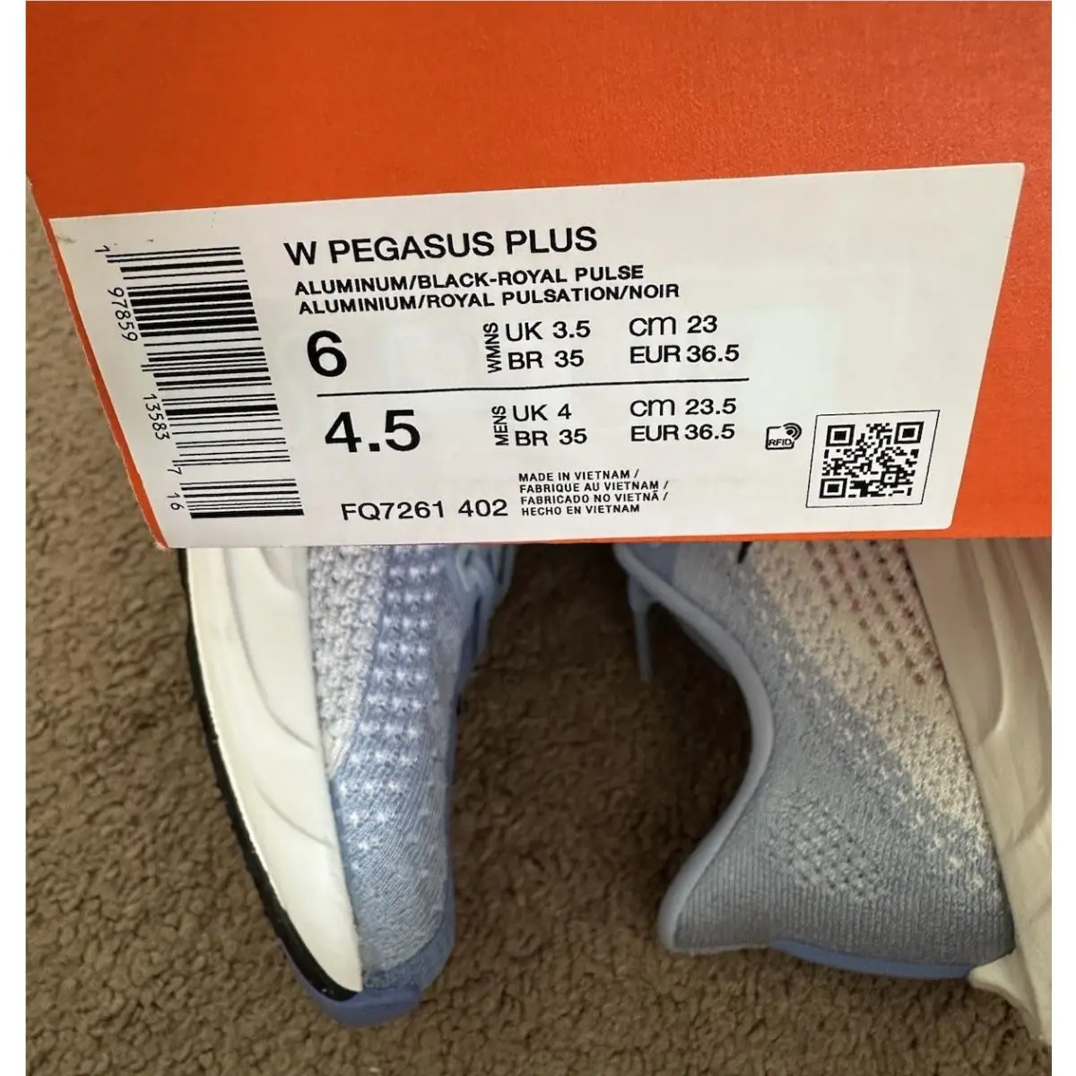 Nike shoes - Pegasus Plus - Pegasus Plus - FQ7261-402 - Aluminum/Black-Royal Pulse 6