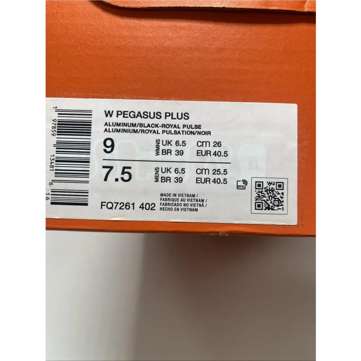 Nike shoes - Nike Pegasus - Pegasus - FQ7261 402 - Aluminum/Black-Royal Pulse (UPC: 197859135417) 6