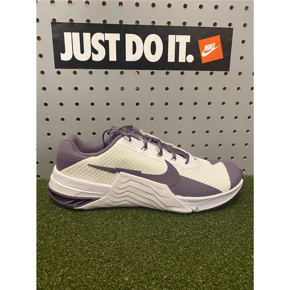 Nike Metcon 7 Nike ID Custom White Purple Womens Size 10 Crossfit Training Shoes
