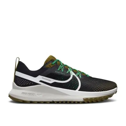 Nike React Pegasus Trail 4 Men`s Black/olive/flak Running Shoes Size 8.5 - Black
