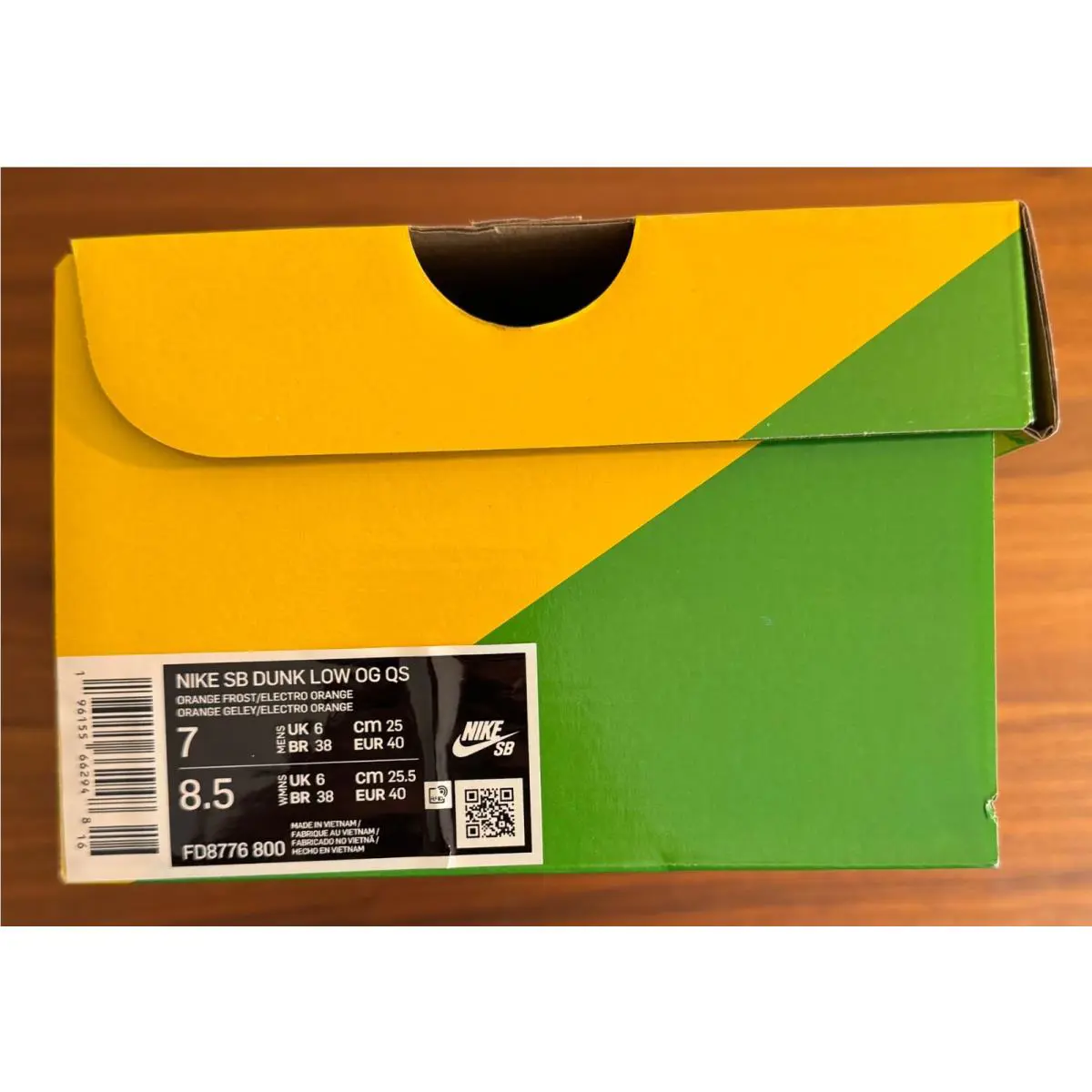 Nike shoes - Nike Dunk Low - Dunk Low - FD8776-800 - Orange, Manufacturer: Orange Frost/Electro Orange/White 4