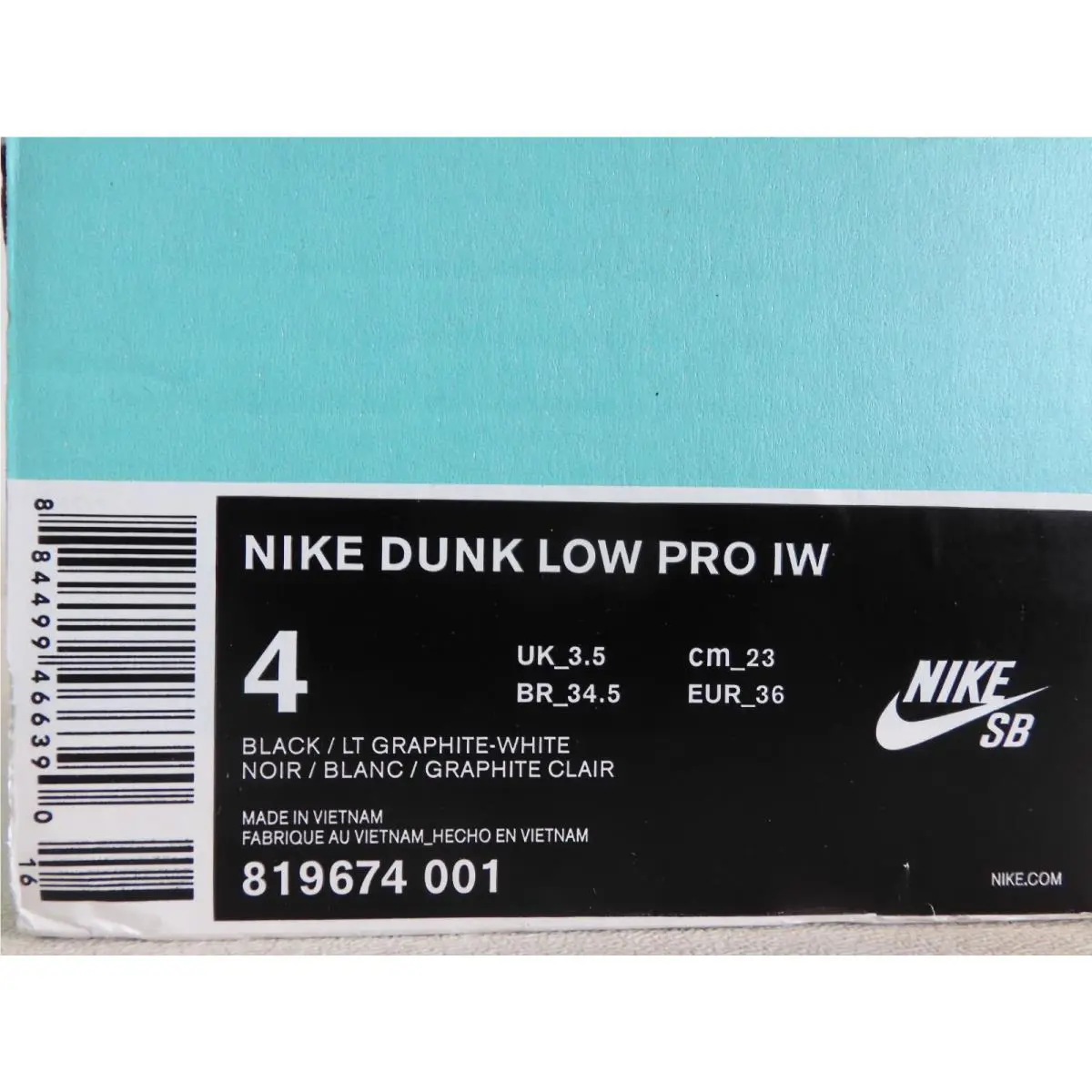 Nike shoes - Nike Dunk Low - Dunk Low - 819674-001 - Black (UPC: 884499466390) 3
