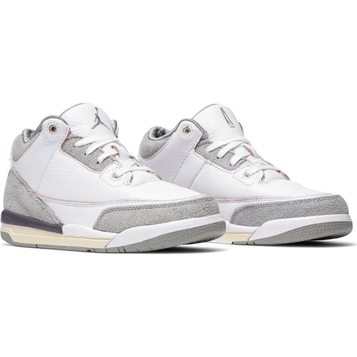 Nike shoes - Air Jordan 3 - Air - White/White -Medium Grey (UPC: 194958357856) 1