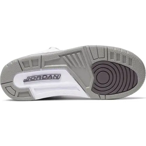 Nike shoes - Air Jordan 3 - Air - White/White -Medium Grey (UPC: 194958357856) 3