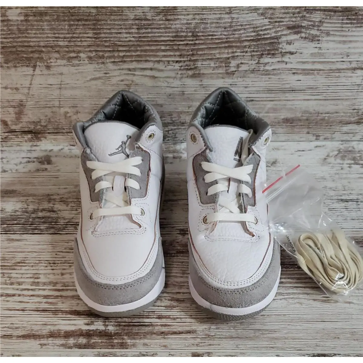 Nike shoes - Air Jordan 3 - Air - White/White -Medium Grey (UPC: 194958357856) 7