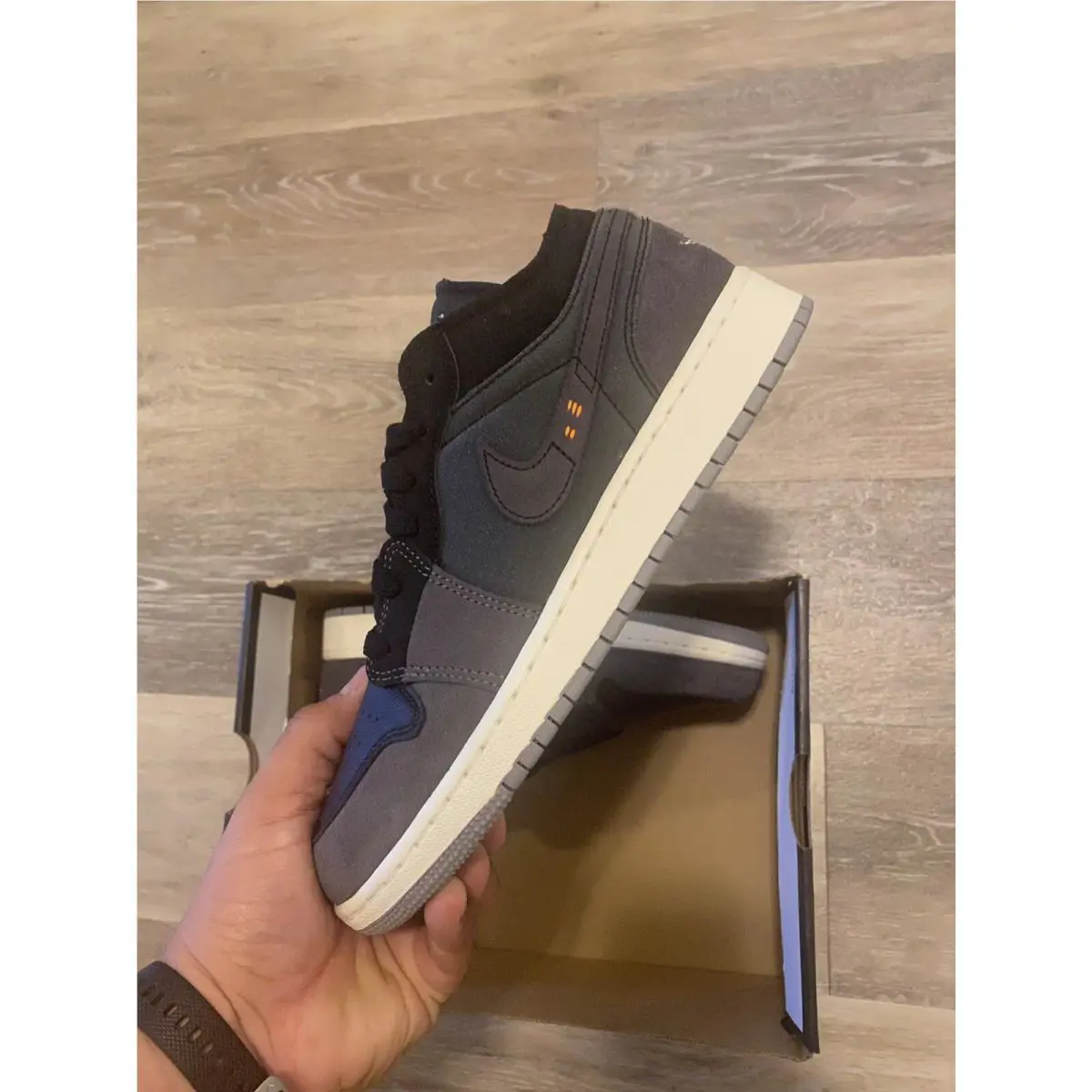 Nike shoes - Nike Air Jordan 1 Low - DV0478-001 - Black-Cement Grey-Light Graphite (UPC: 196149458113) 3