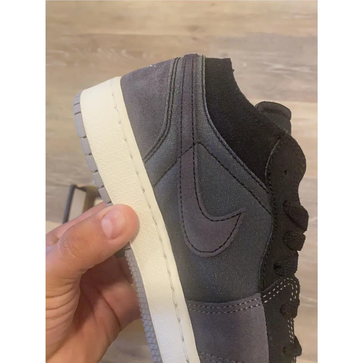 Nike shoes - Nike Air Jordan 1 Low - DV0478-001 - Black-Cement Grey-Light Graphite (UPC: 196149458113) 7