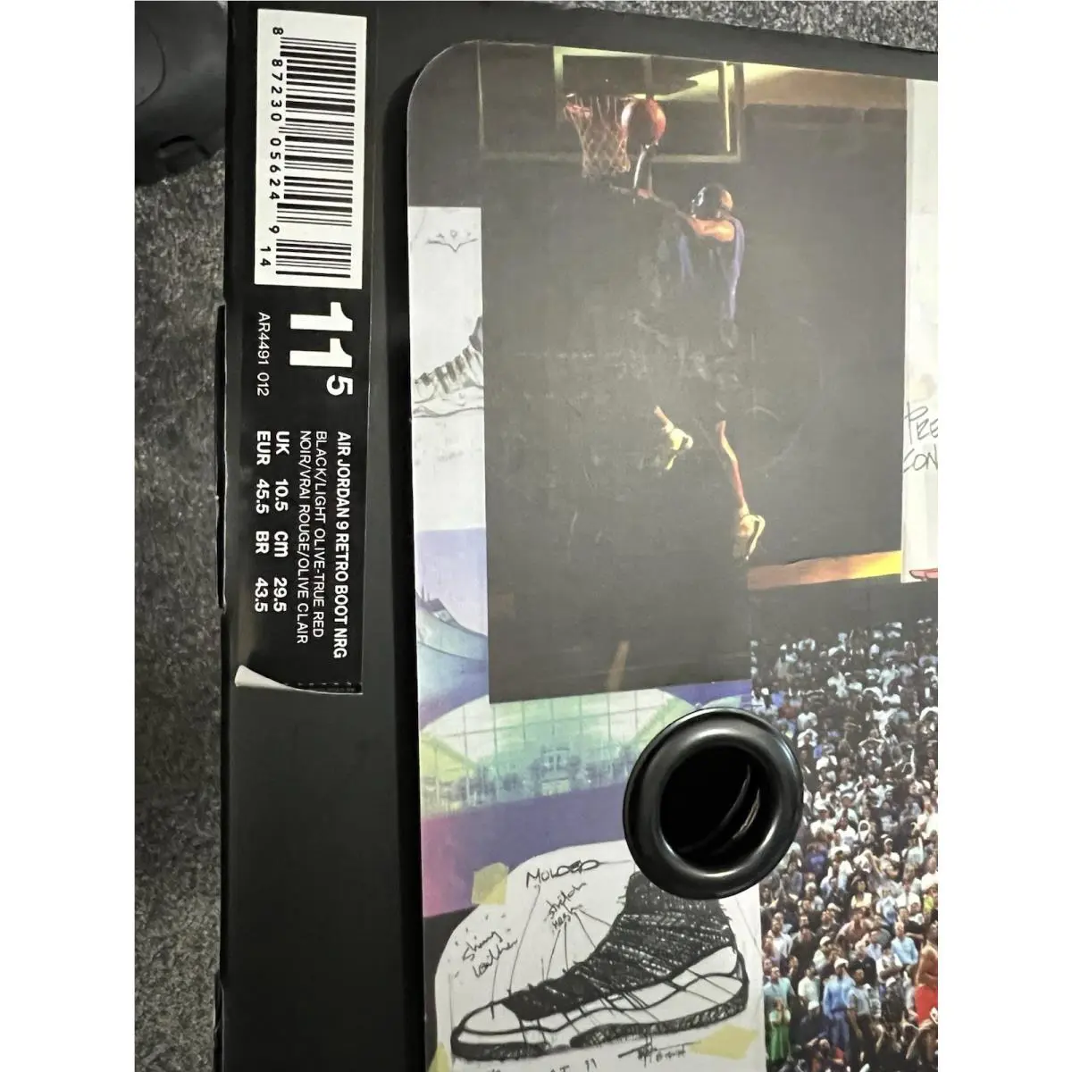 Nike shoes - Air Jordan 9 - Air - AR4491-012 - Black (UPC: 0887230056249) 0