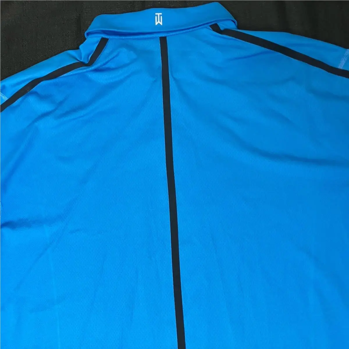 Nike clothing - Tiger Woods TW Vapor Control Max Polo - Photo Blue Black 1