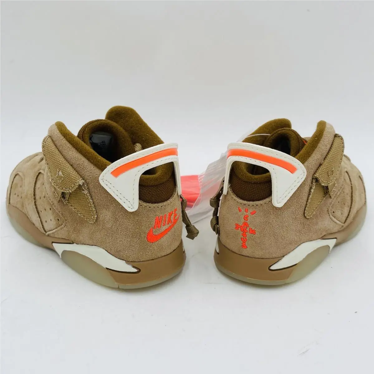 Nike shoes - Air Jordan Retro 6 - Air Retro - British Khaki/ Sail/ Bright Crimson (UPC: 0194958241407) 3