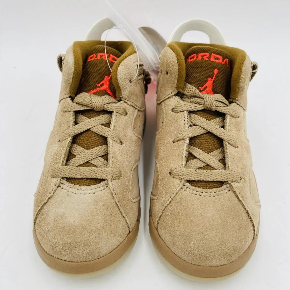 Nike shoes - Air Jordan Retro 6 - Air Retro - British Khaki/ Sail/ Bright Crimson (UPC: 0194958241407) 6