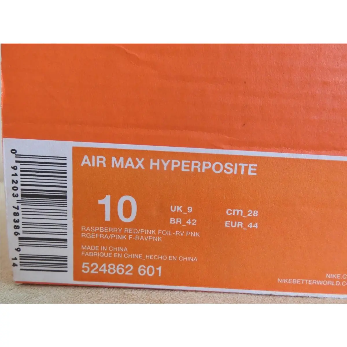 Nike shoes - Nike Air Max Hyperposite - Air Max Hyperposite - 524862-601 - Red (UPC: 091203783869) 6