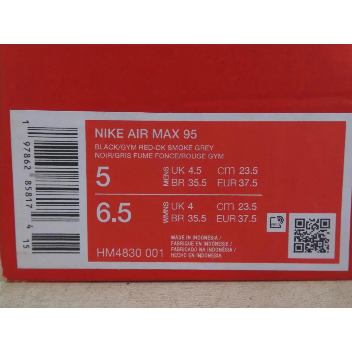 Nike shoes - Nike Air Max 95 - Air Max - HM4830-001 - Black (UPC: 197862858174) 9