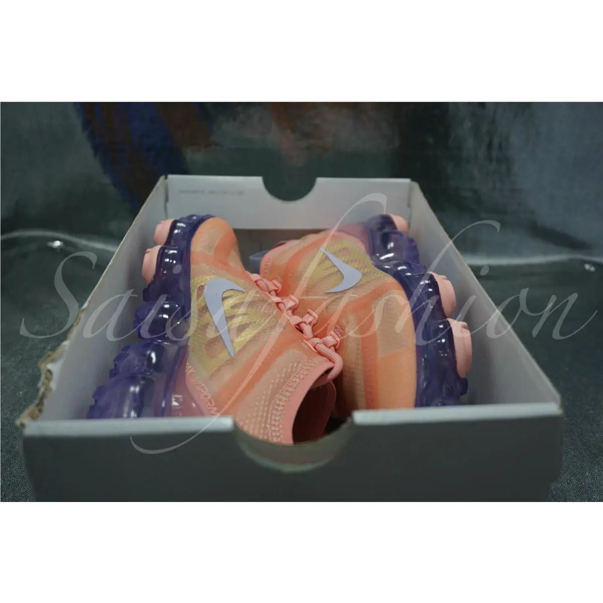 Nike shoes - Nike Air VaporMax 2019 - Air VaporMax - AR6632-603 - Bleached Coral-Amethyst Tint (UPC: 193145543393) 7
