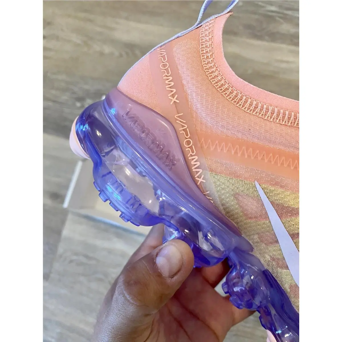 Nike shoes - Nike Air VaporMax 2019 - Air VaporMax - AR6632-603 - Bleached Coral-Amethyst Tint (UPC: 193145543393) 8