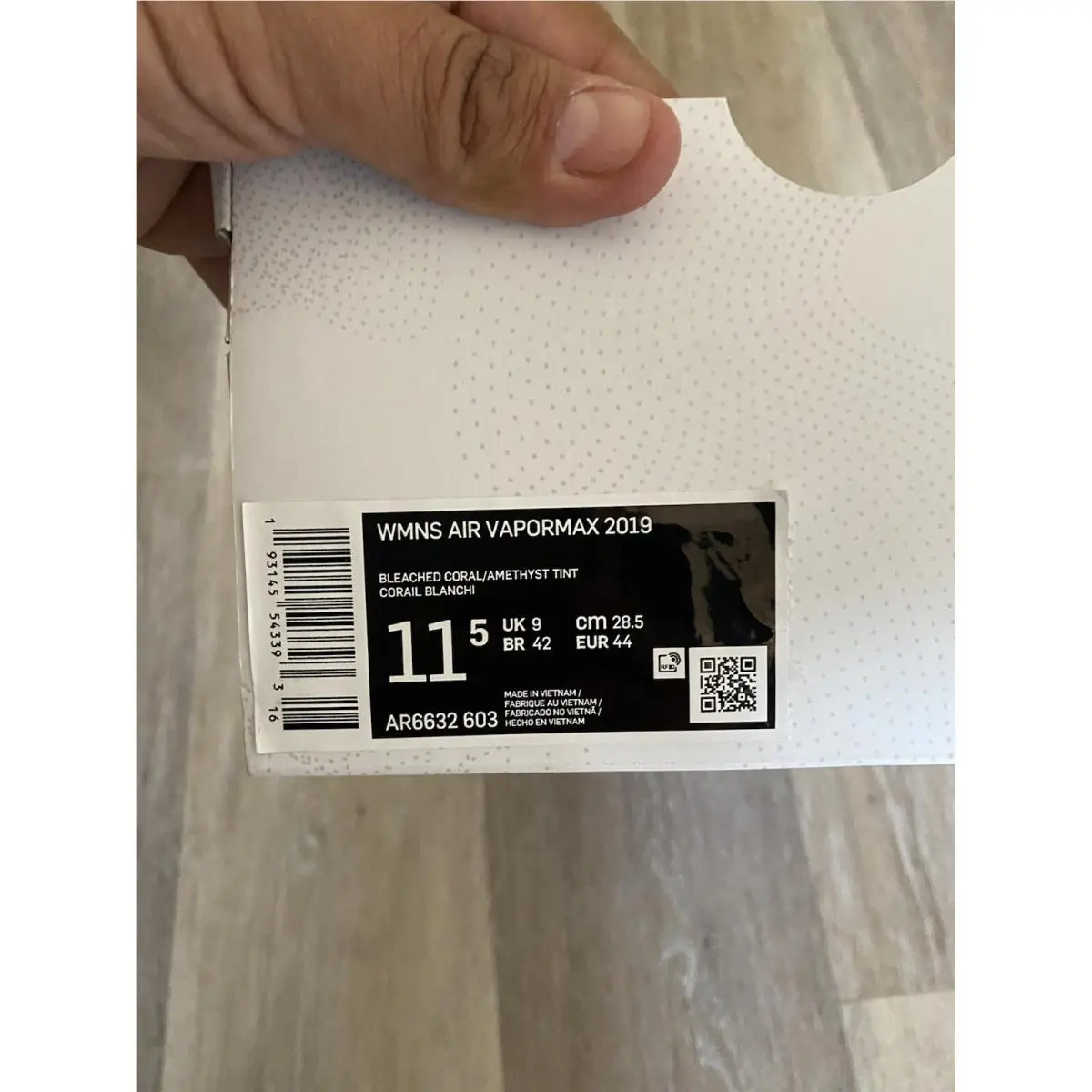 Nike shoes - Nike Air VaporMax 2019 - Air VaporMax - AR6632-603 - Bleached Coral-Amethyst Tint (UPC: 193145543393) 10