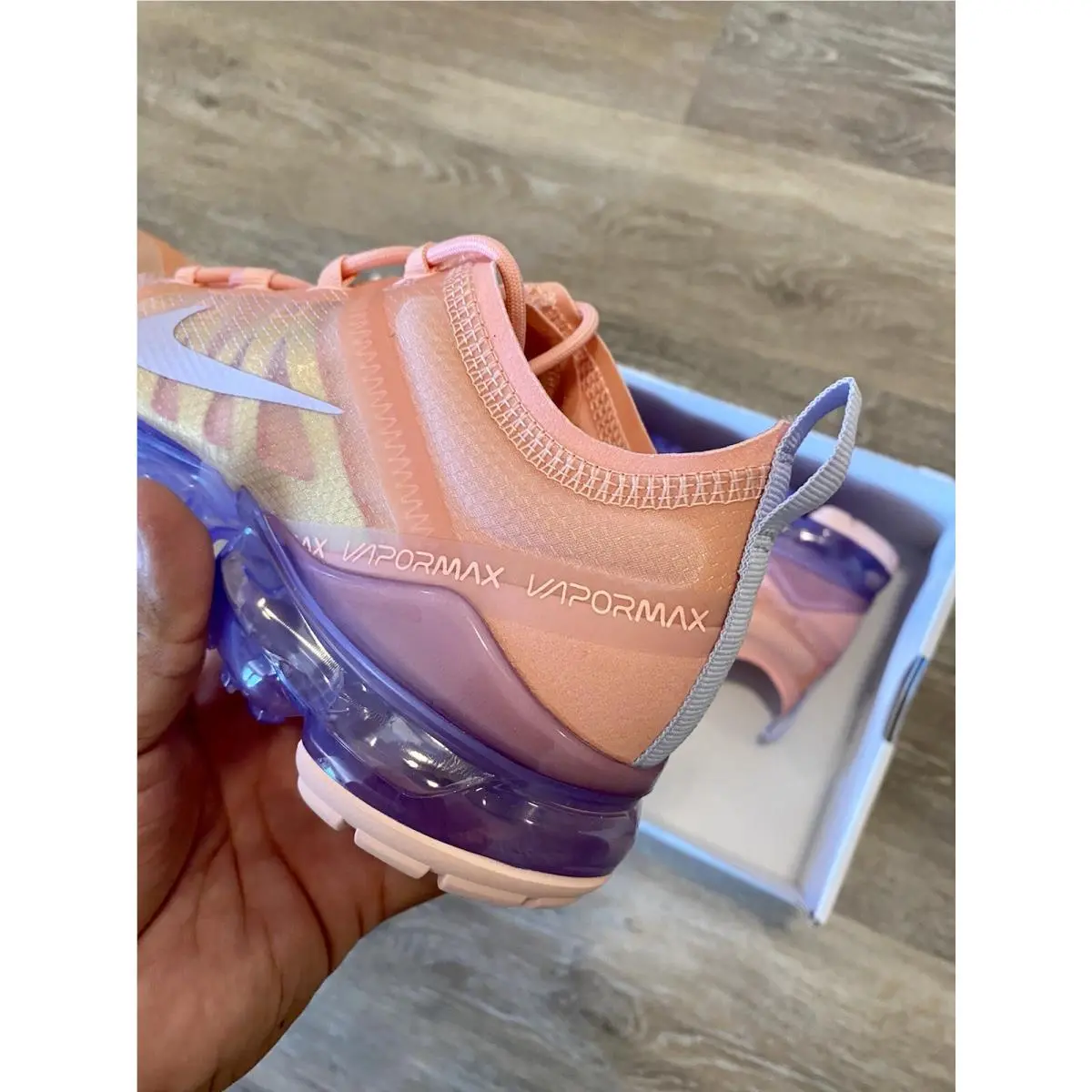 Nike shoes - Nike Air VaporMax 2019 - Air VaporMax - AR6632-603 - Bleached Coral-Amethyst Tint (UPC: 193145543393) 1