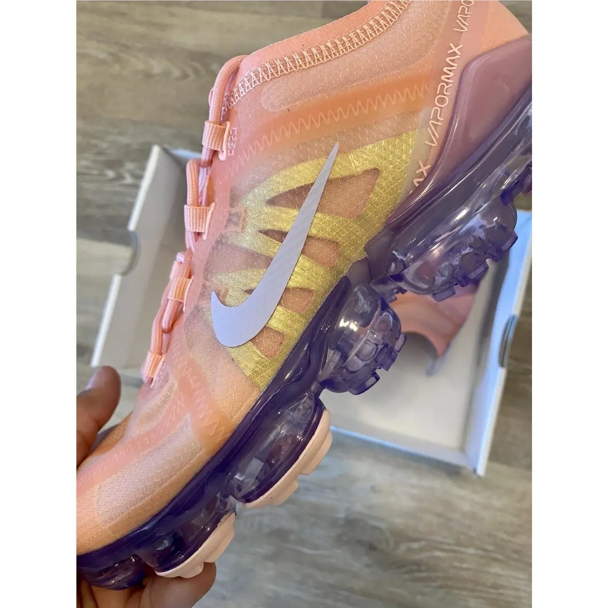 Nike shoes - Nike Air VaporMax 2019 - Air VaporMax - AR6632-603 - Bleached Coral-Amethyst Tint (UPC: 193145543393) 2