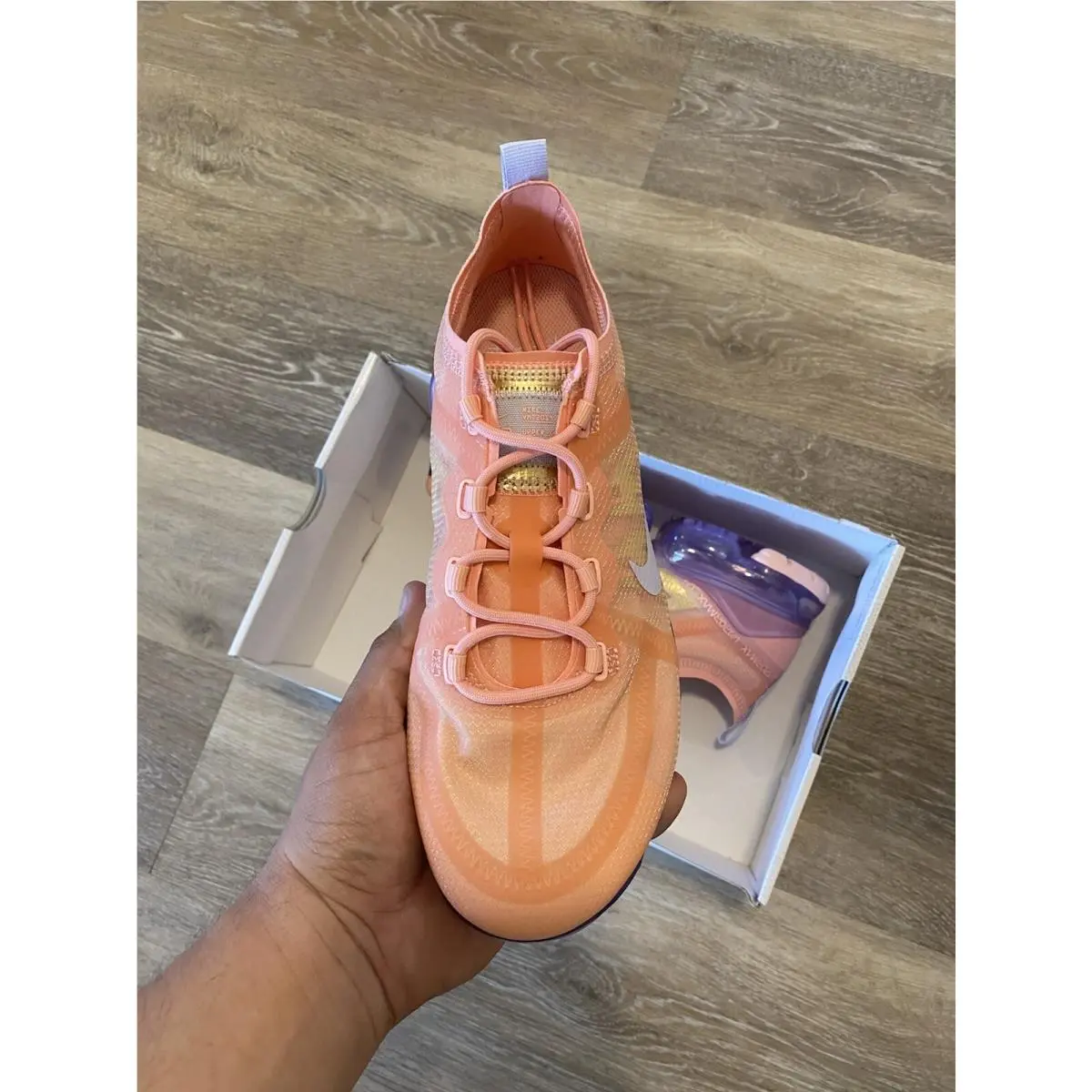 Nike shoes - Nike Air VaporMax 2019 - Air VaporMax - AR6632-603 - Bleached Coral-Amethyst Tint (UPC: 193145543393) 4