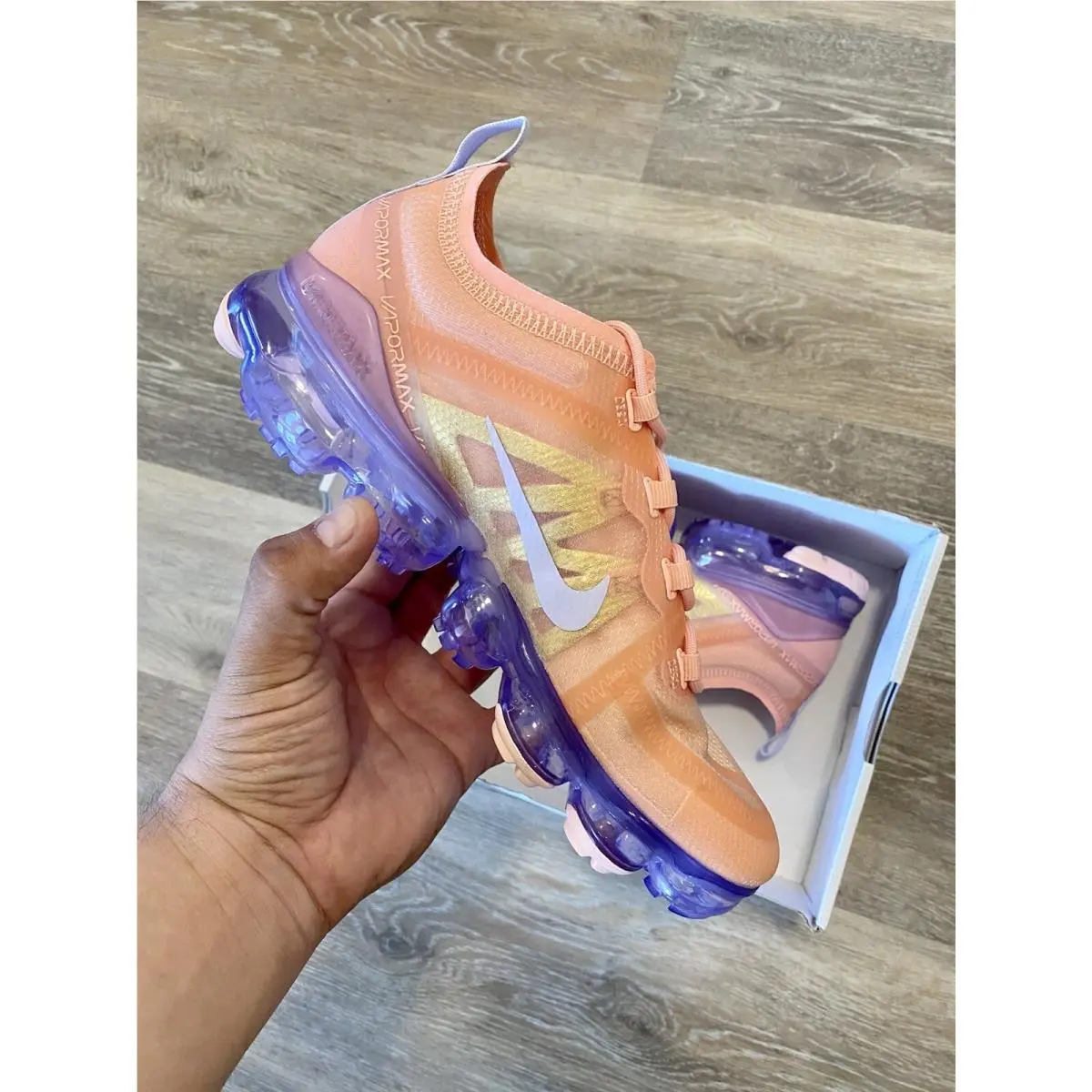 Nike shoes - Nike Air VaporMax 2019 - Air VaporMax - AR6632-603 - Bleached Coral-Amethyst Tint (UPC: 193145543393) 7