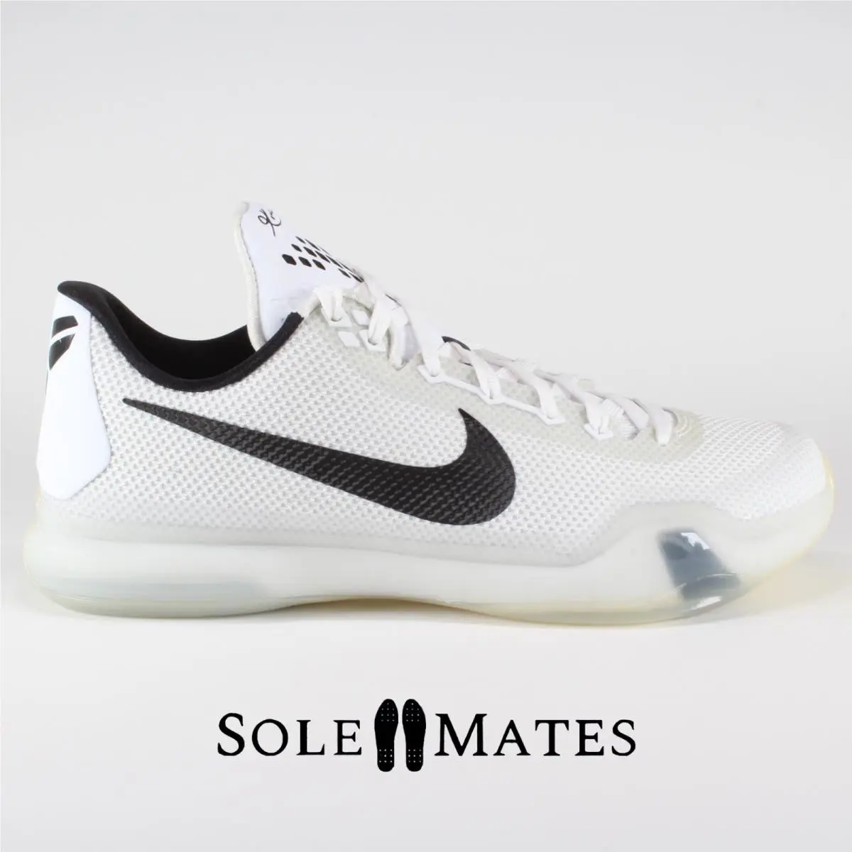 Nike Kobe X `fundamentals` 2015 White Black 705317-100 Men`s Size 10 Shoes