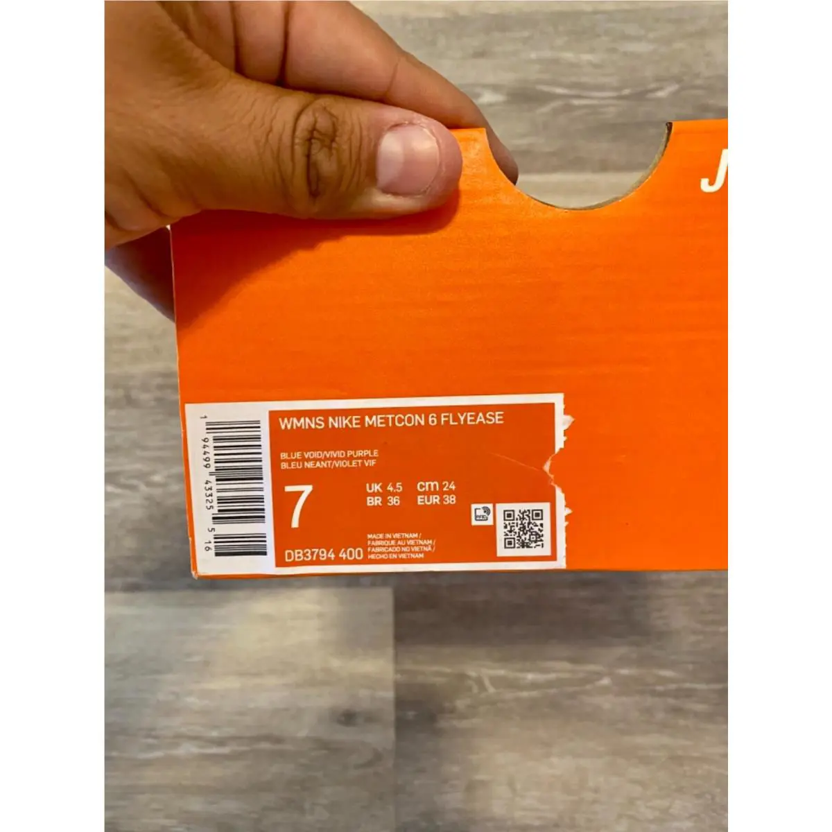 Nike shoes - Nike Metcon 6 Flyease - Metcon Flyease - DB3794-400 - Blue Void/Flash Crimson/Flat Silver/Vivid Purple, Manufacturer: Blue Void/Flash Crimson/Flat Silver/Vivid Purple (UPC: 194499433255) 10