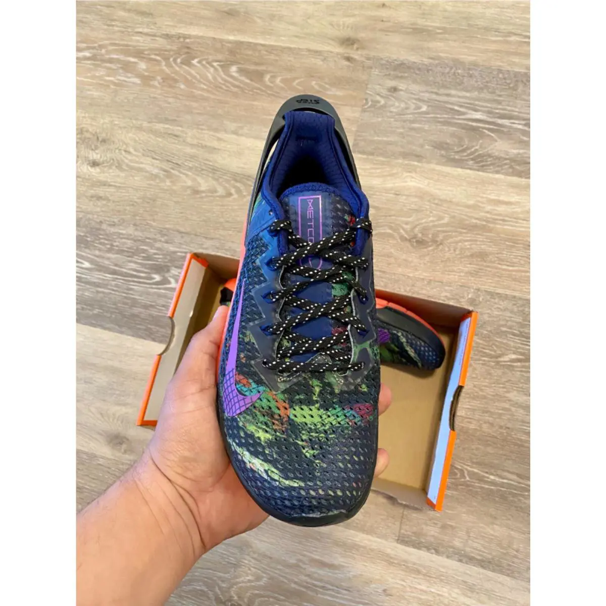 Nike shoes - Nike Metcon 6 Flyease - Metcon Flyease - DB3794-400 - Blue Void/Flash Crimson/Flat Silver/Vivid Purple, Manufacturer: Blue Void/Flash Crimson/Flat Silver/Vivid Purple (UPC: 194499433255) 3