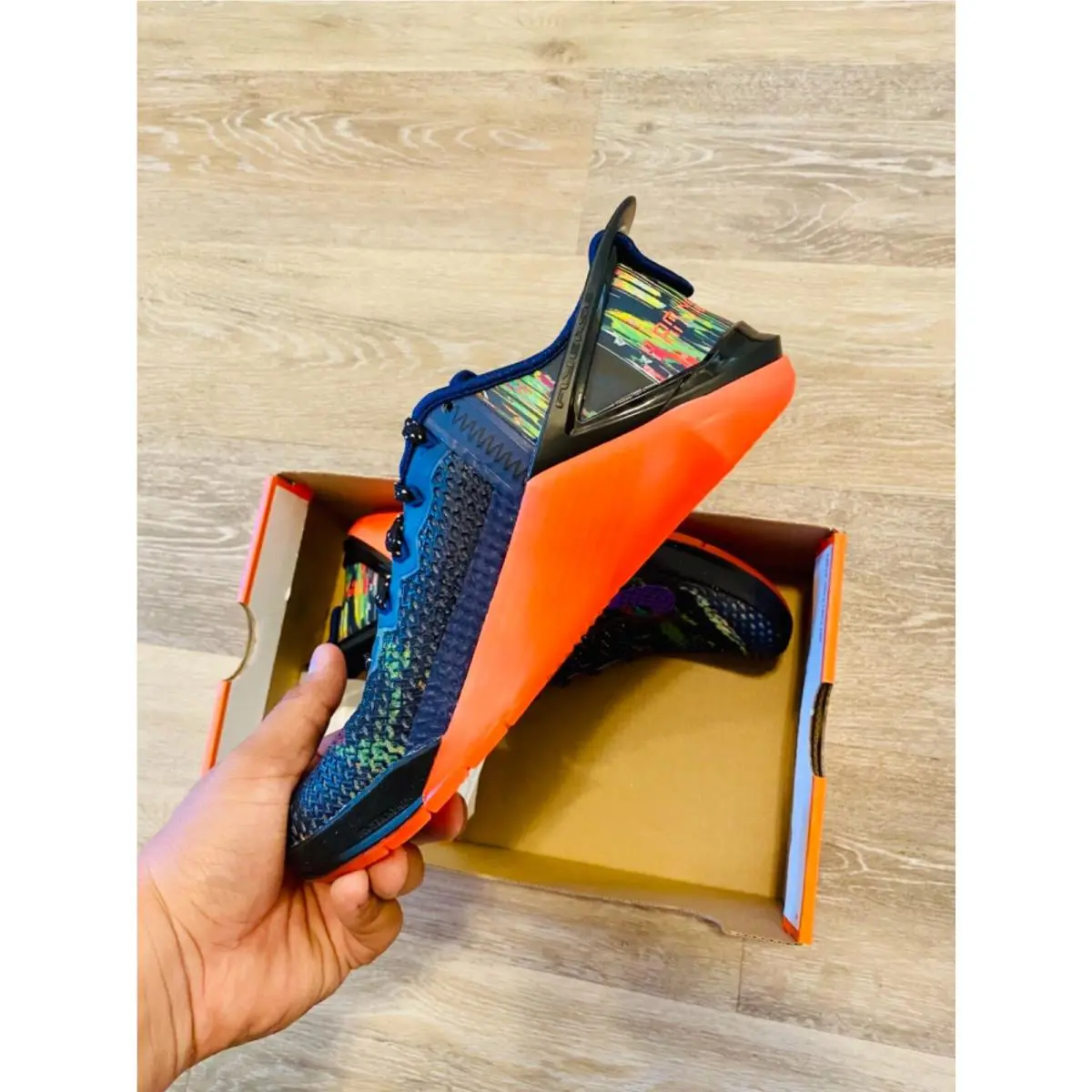 Nike shoes - Nike Metcon 6 Flyease - Metcon Flyease - DB3794-400 - Blue Void/Flash Crimson/Flat Silver/Vivid Purple, Manufacturer: Blue Void/Flash Crimson/Flat Silver/Vivid Purple (UPC: 194499433255) 4
