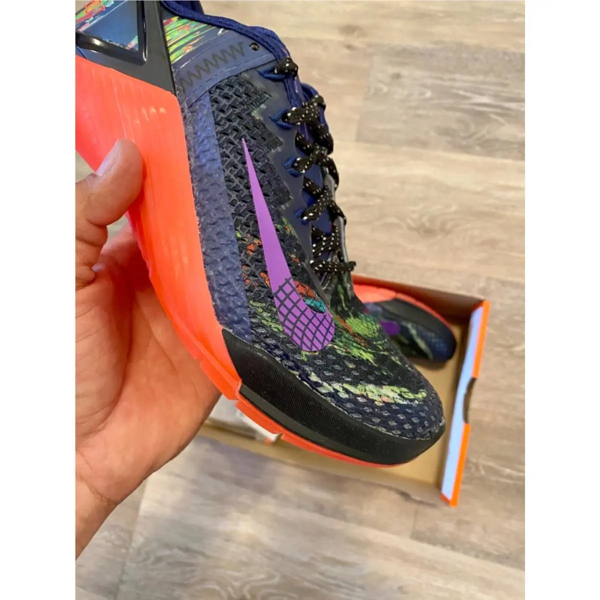 Nike shoes - Nike Metcon 6 Flyease - Metcon Flyease - DB3794-400 - Blue Void/Flash Crimson/Flat Silver/Vivid Purple, Manufacturer: Blue Void/Flash Crimson/Flat Silver/Vivid Purple (UPC: 194499433255) 7