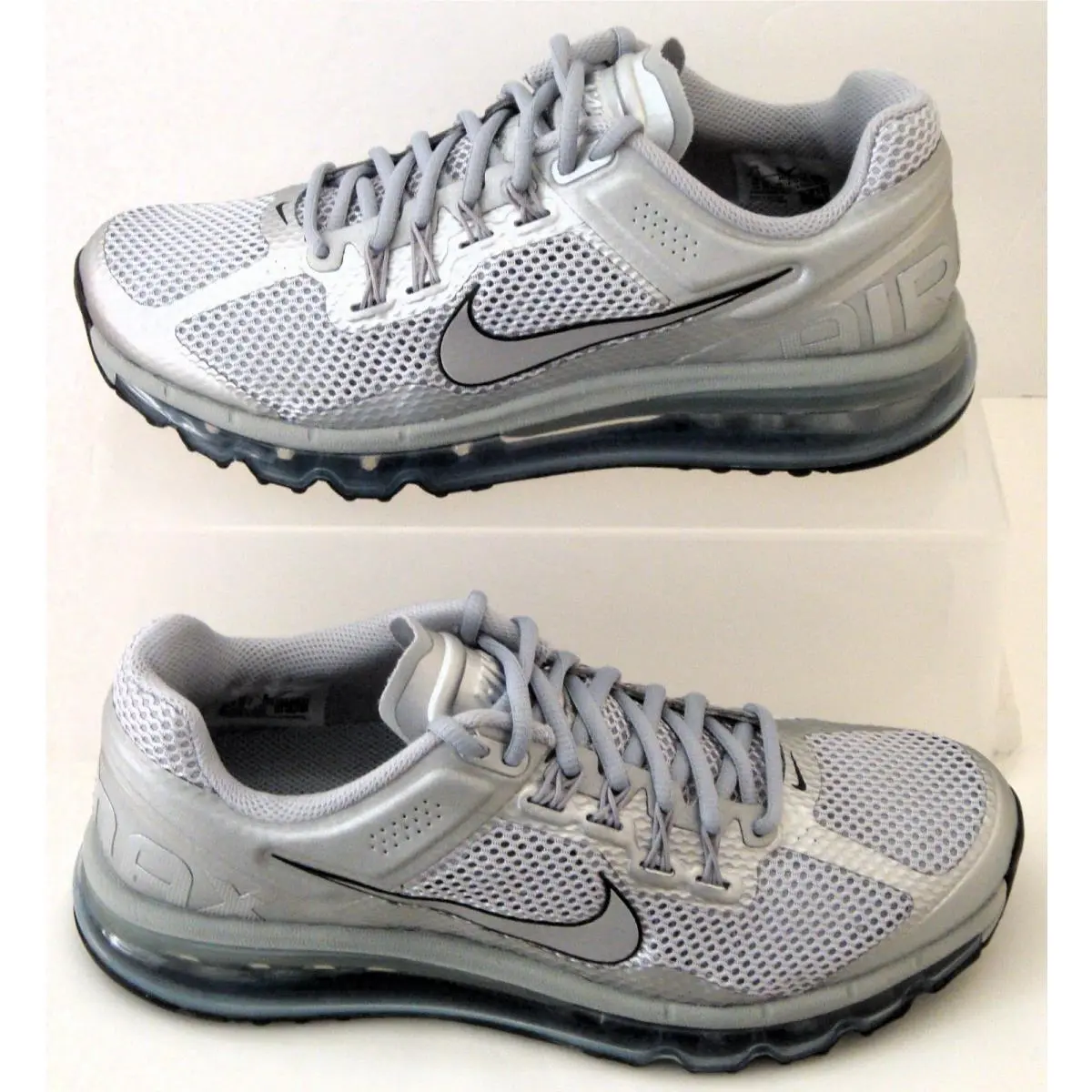 Nike Shoes Air Max 2013 Silver Black Mens US Size 7.5 Eur 40.5 HQ3025 001