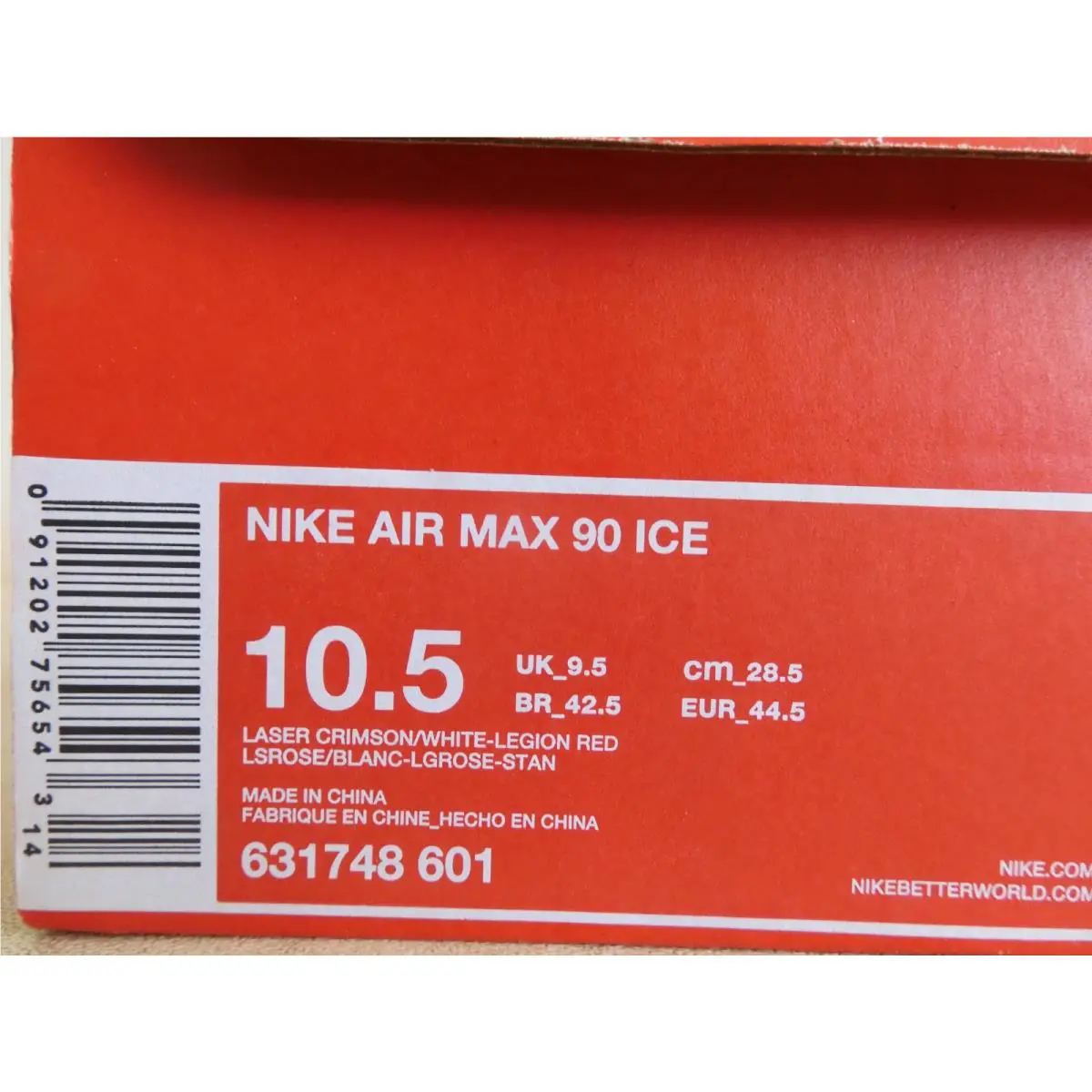 Nike shoes - Nike Air Max 90 - Air Max - 631748-601 - Red (UPC: 091202756543) 6
