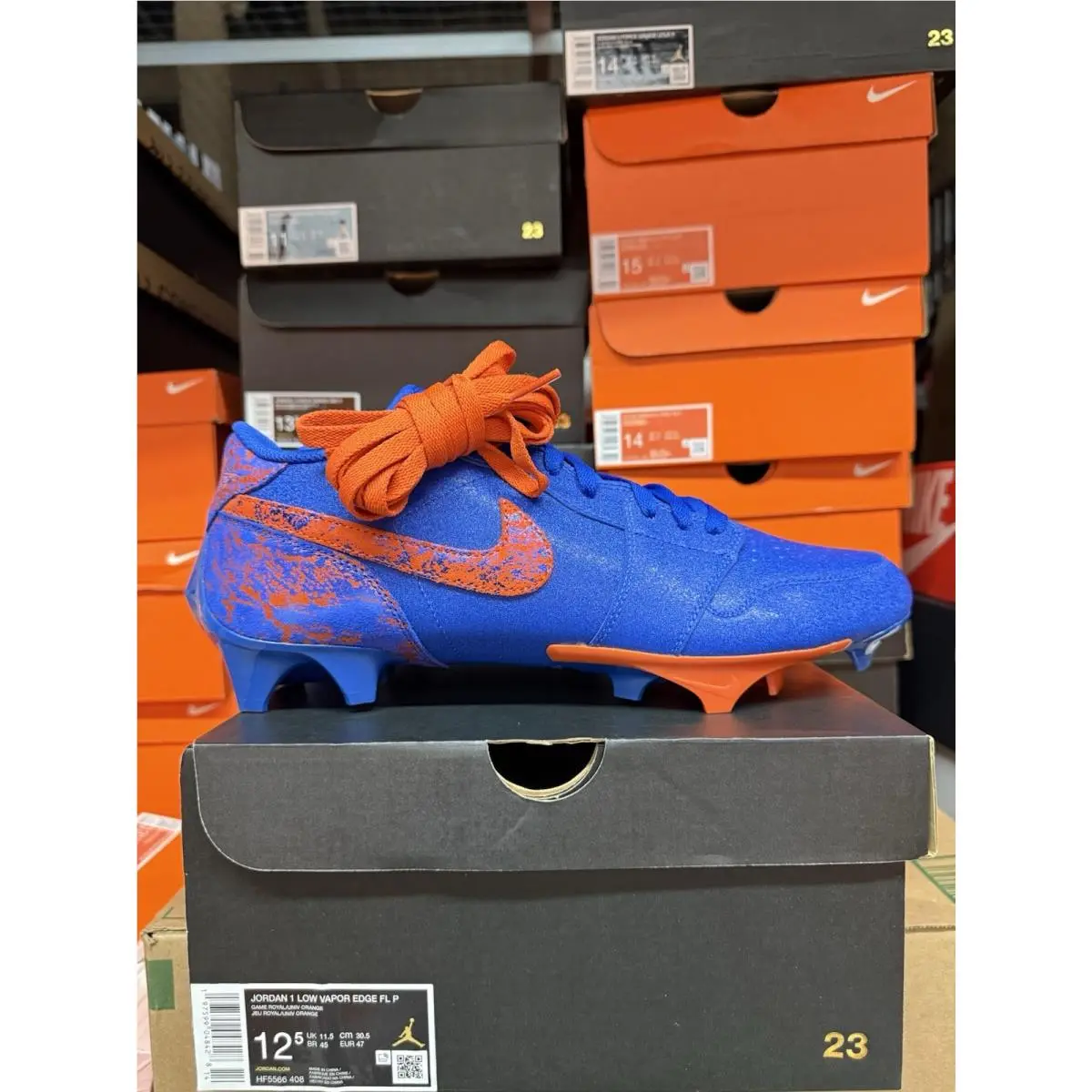 Nile Air Jordan 1 Low Vapor Edge Florida Gators Football Cleats P.e. Sz 12.5