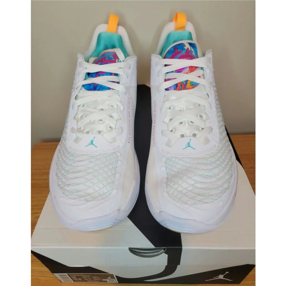 Nike shoes - Jordan Luka 1 - Luka - DN1772-164 - WHITE/FIRE PINK/DYNAMIC TURQUOISE 2