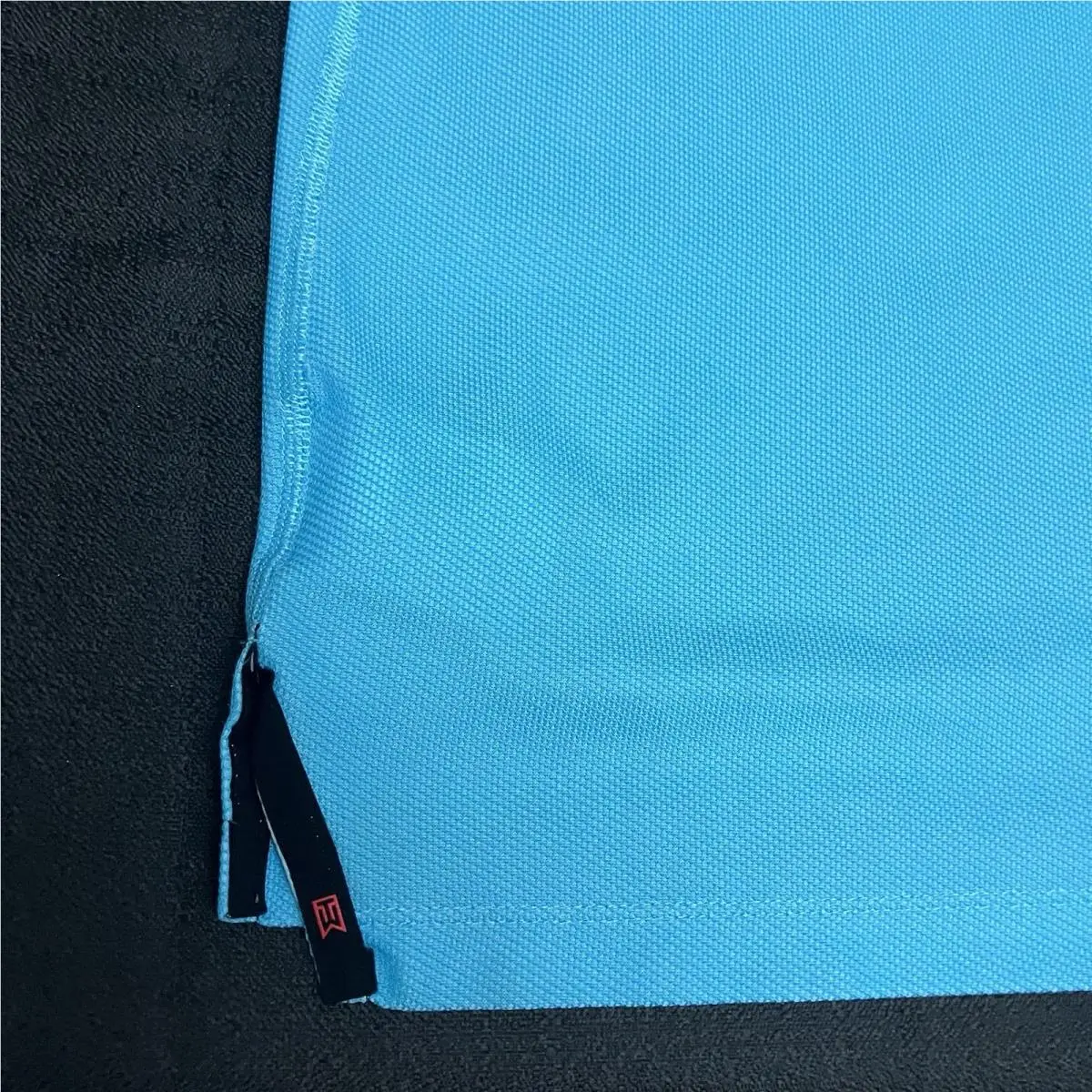 Nike clothing - Nike Tiger Woods Dri Fit ADV Mock - Baltic Blue Chill Black 3