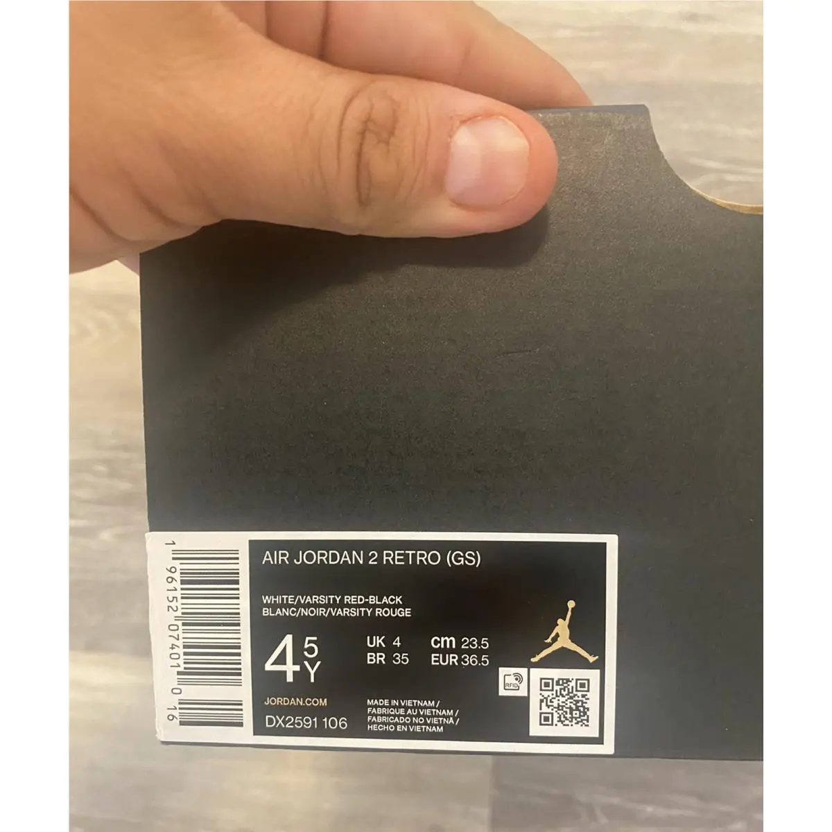 Nike shoes - Air Jordan 2 Retro - Air Retro - DX2591-106 - White-Black-Varsity Red (UPC: 196152074010) 10