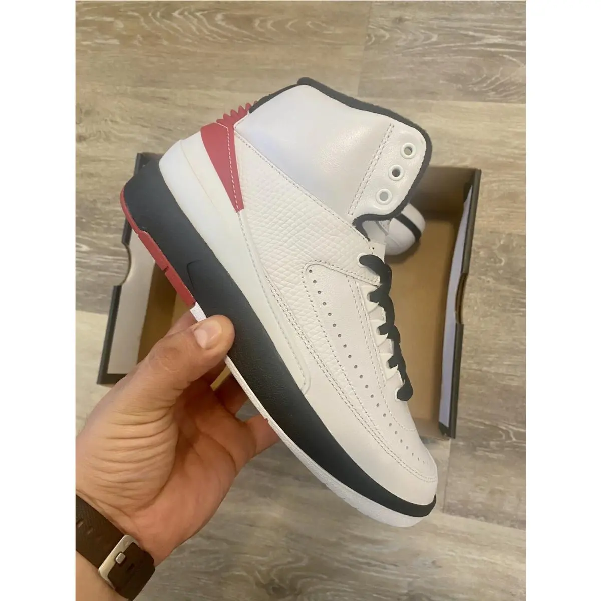 Nike shoes - Air Jordan 2 Retro - Air Retro - DX2591-106 - White-Black-Varsity Red (UPC: 196152074010) 8
