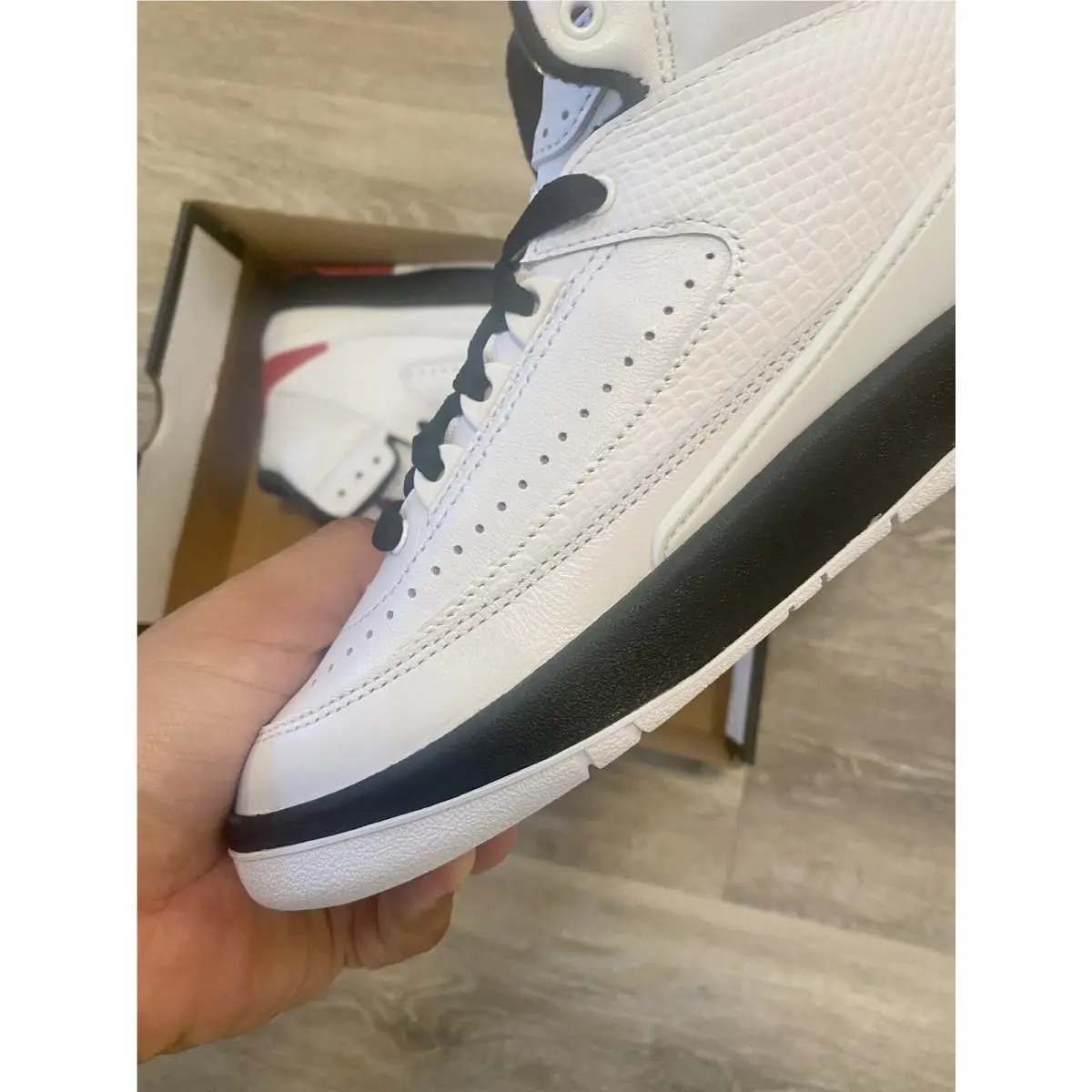 Nike shoes - Air Jordan 2 Retro - Air Retro - DX2591-106 - White-Black-Varsity Red (UPC: 196152074010) 2