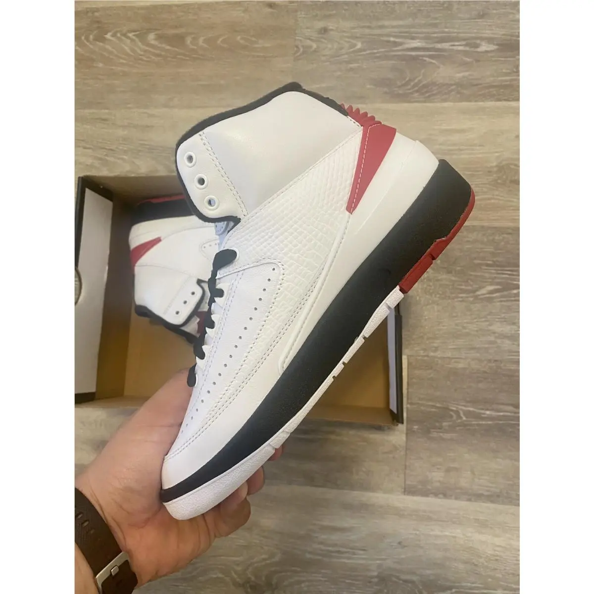 Nike shoes - Air Jordan 2 Retro - Air Retro - DX2591-106 - White-Black-Varsity Red (UPC: 196152074010) 3