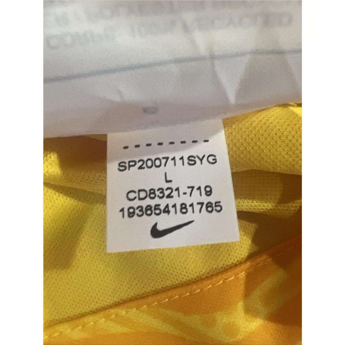 Nike clothing - Nike - CD8321-719 - Bright Gold / Yellow (UPC: 0193654181765) 10