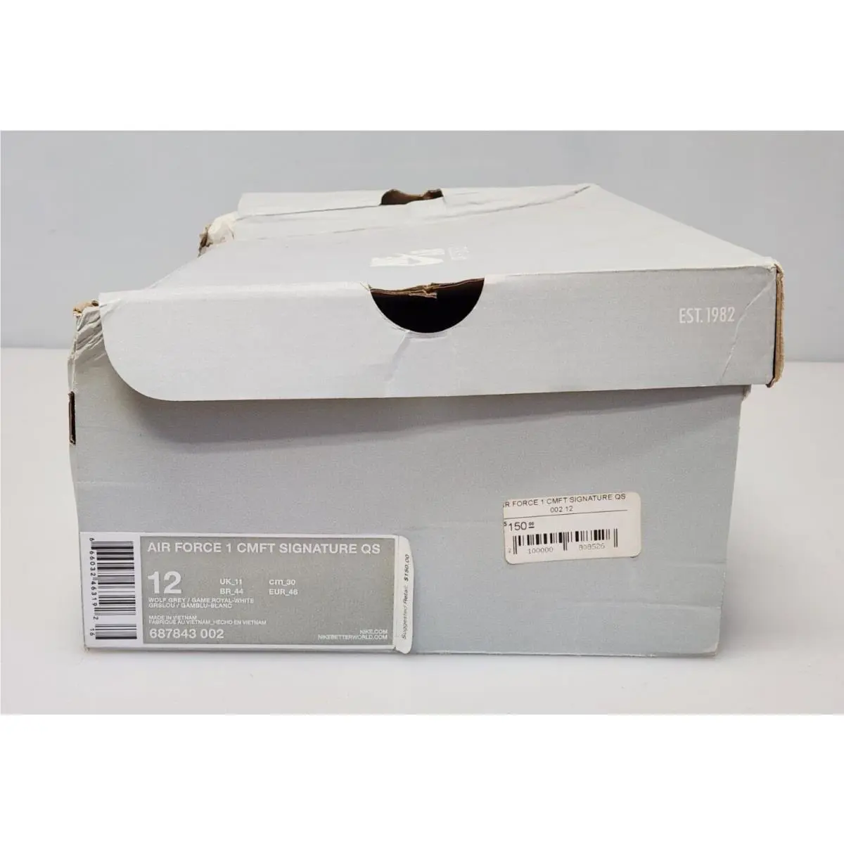 Nike shoes - Nike Air Force 1 CMFT Signature QS - 687843-002 - Gray (UPC: 666032463192) 10