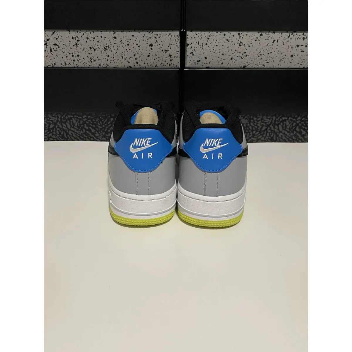 Nike shoes - Nike Air Force 1 (GS) - 596728-051 - Wolf Grey/Black-White (UPC: 0826215813408) 1