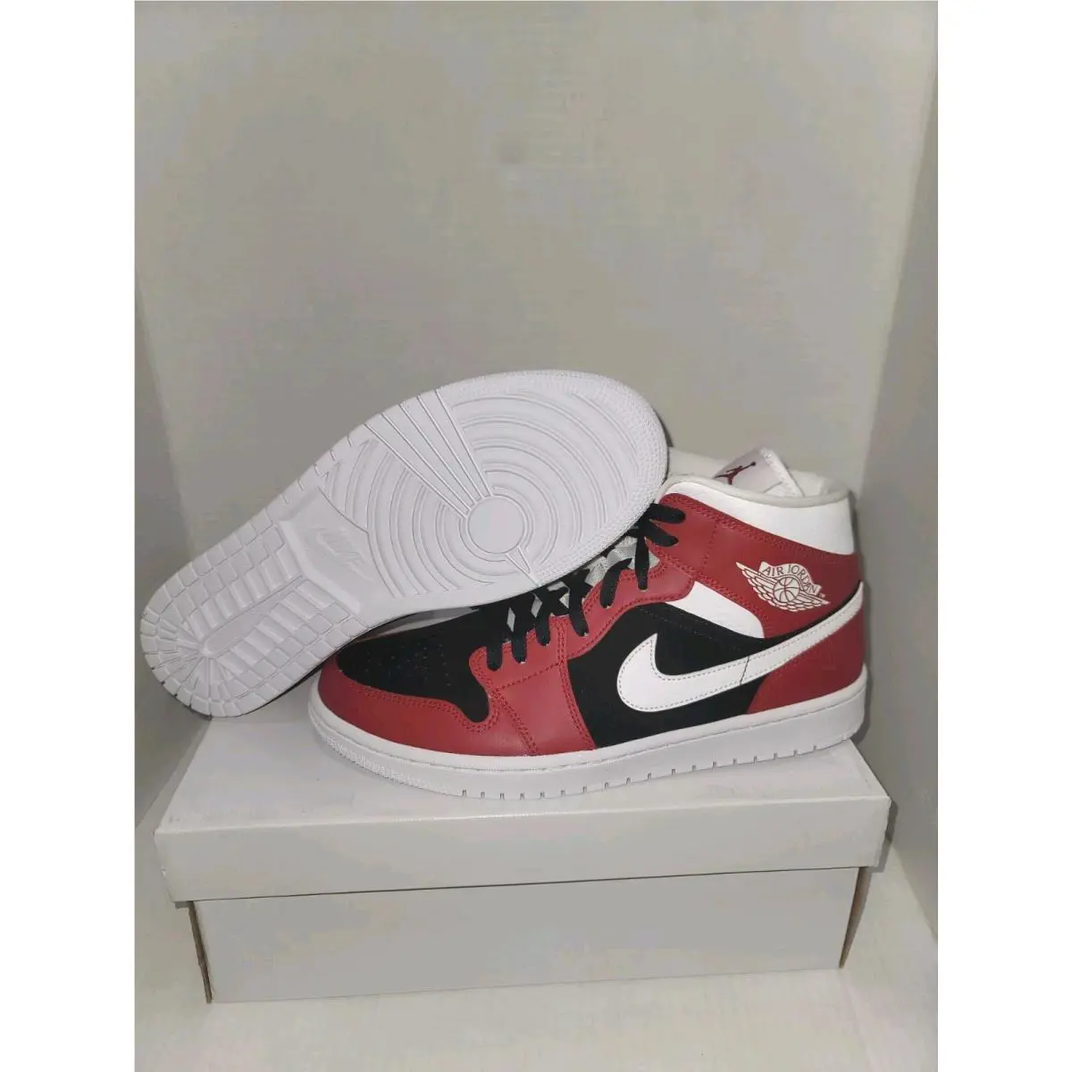 Nike shoes - Air Jordan 1 Mid - Air Mid - BQ6472 601 - Gym Red Black (UPC: 194498126226) 0