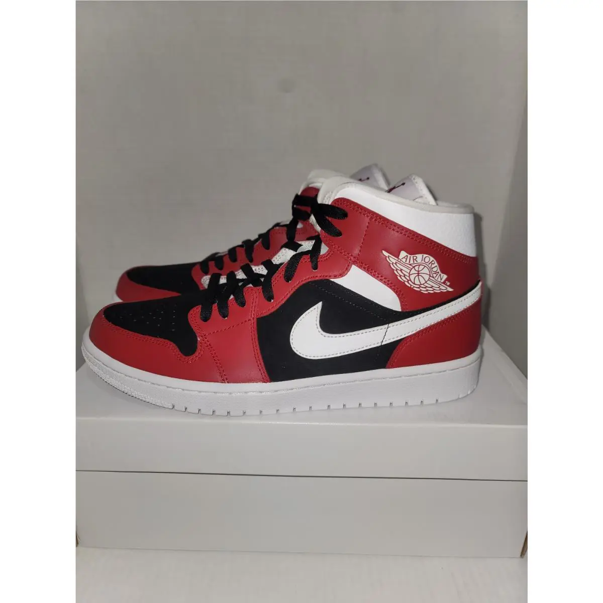 Nike shoes - Air Jordan 1 Mid - Air Mid - BQ6472 601 - Gym Red Black (UPC: 194498126226) 2