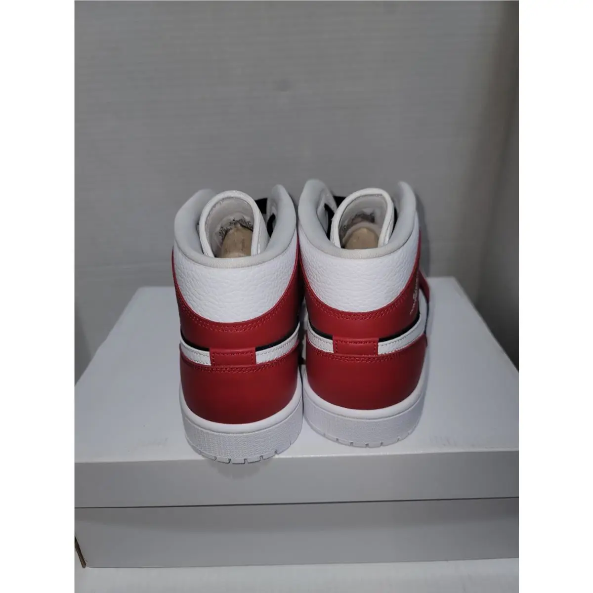 Nike shoes - Air Jordan 1 Mid - Air Mid - BQ6472 601 - Gym Red Black (UPC: 194498126226) 3