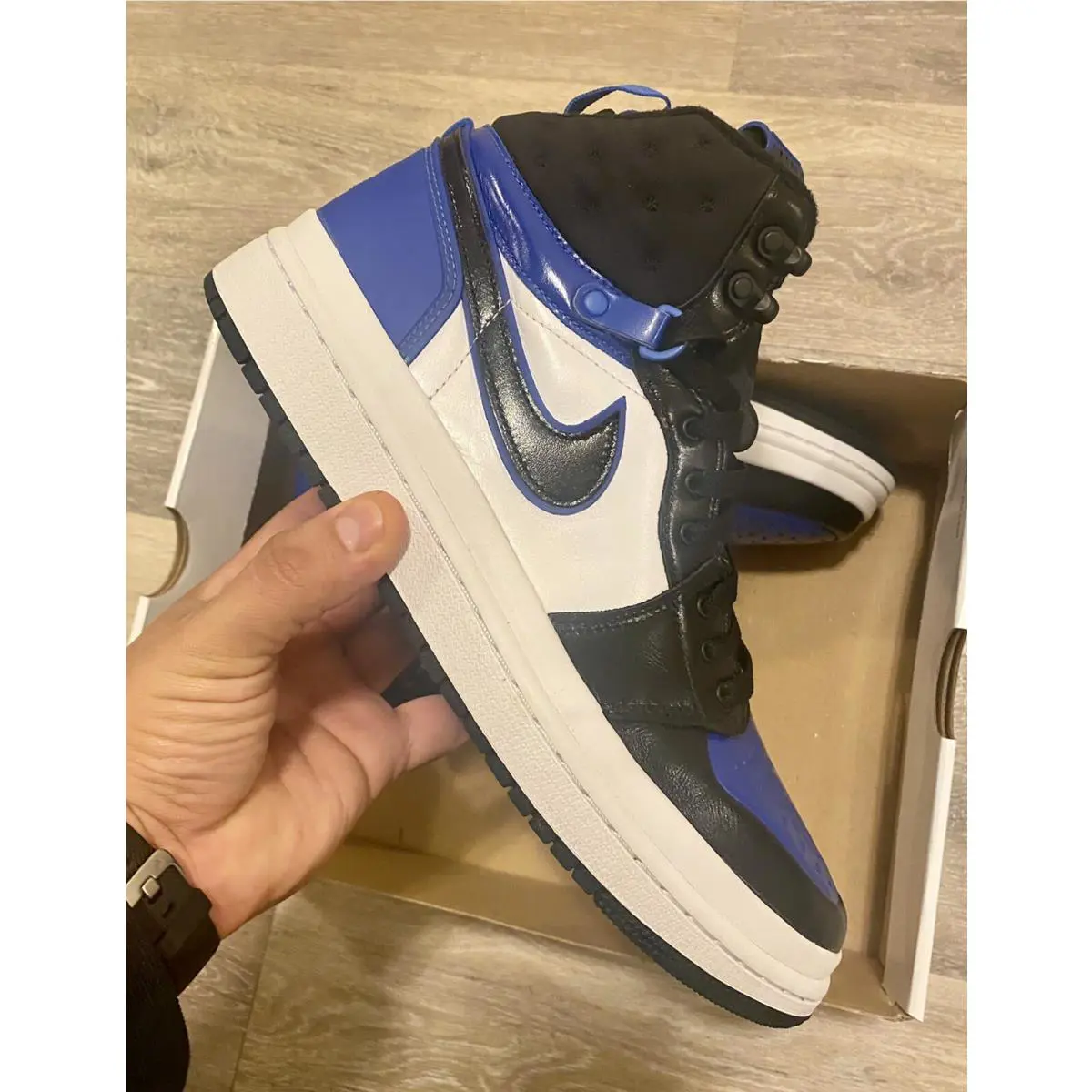 Nike shoes - Women`s Air Jordan 1 Acclimate - DC7723 401 - Game Royal / Black-White (UPC: 196151810596) 8