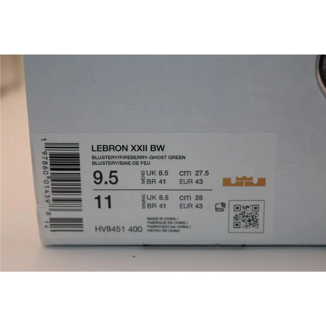 Nike shoes - Nike LeBron XXII 22 BW - HV8451-400 - Multicolor, code: Blustery / Fireberry-Ghost Green 16