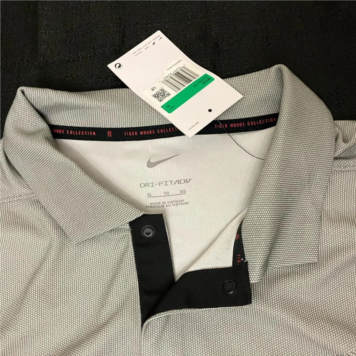 Nike clothing - Tiger Woods ADV Polo - Tiger Woods ADV Polo - Photon Dust Black 8