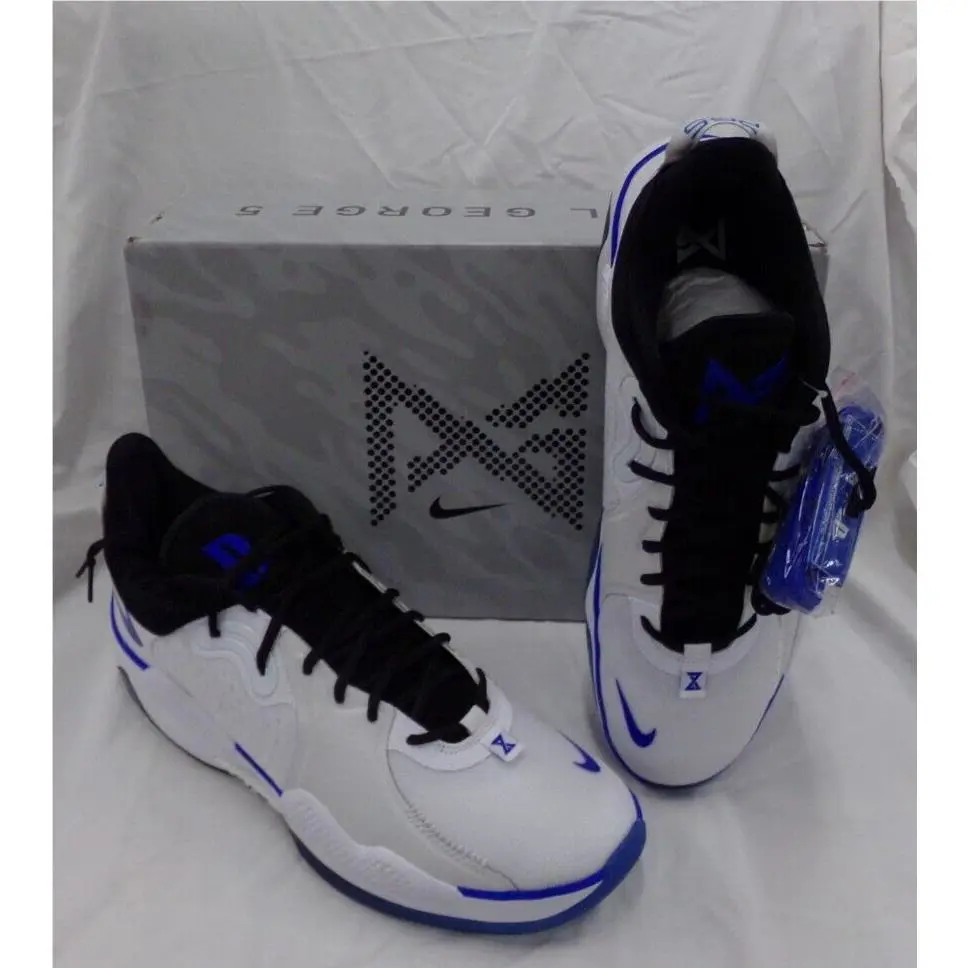 Nike Paul George PG5 Playstation 5 PS5 White Mens Size 17