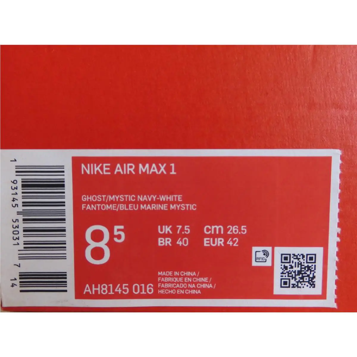 Nike shoes - Nike Air Max 1 - Air Max - AH8145-016 - Blue (UPC: 193145530317) 3
